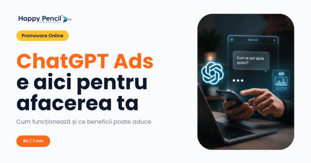 ChatGPT Ads e aici pentru afacerea ta, imagine principală pentru articolul Happy Pencil